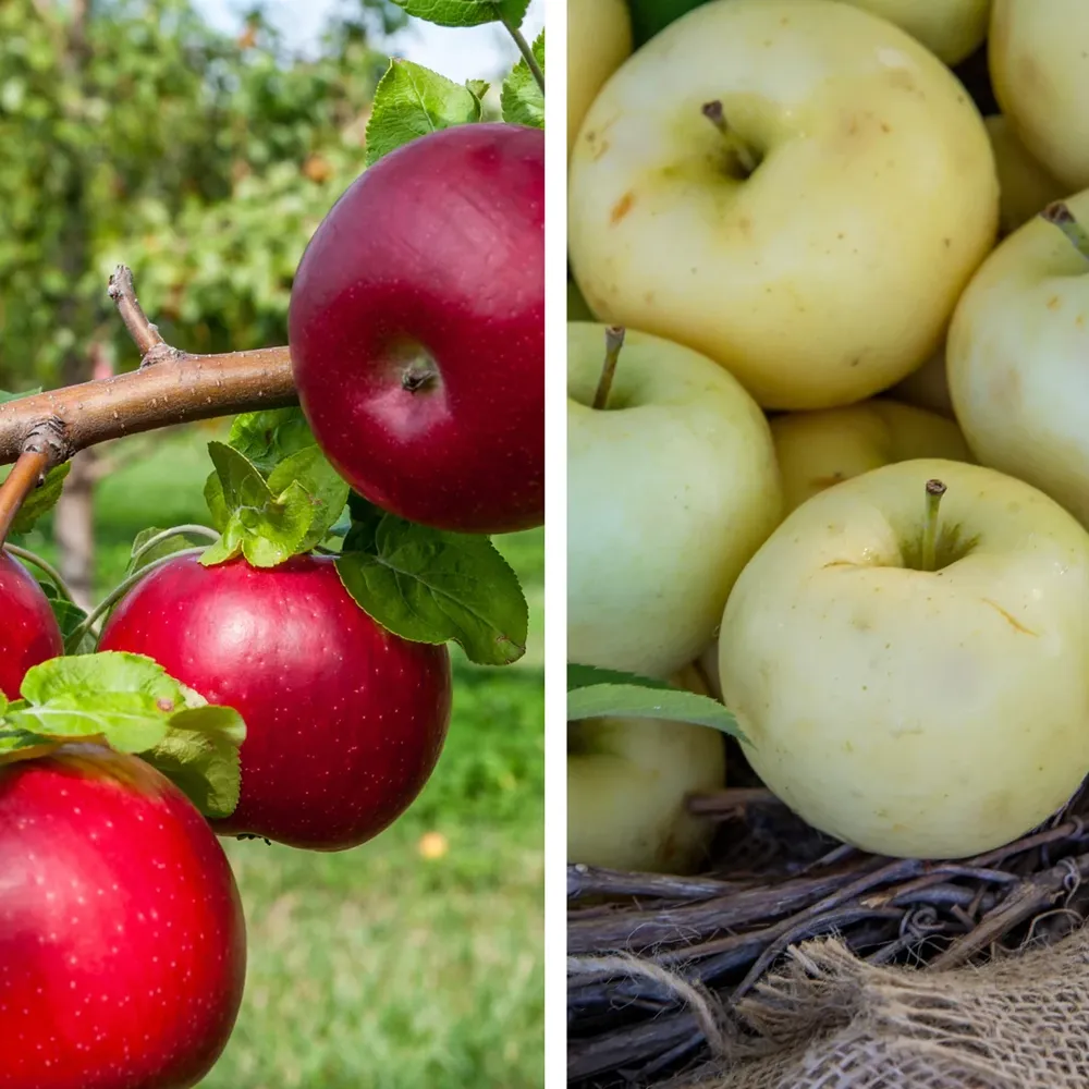 Liberty and Pristine Apple Tree Pollinator Pack for Cross-Pollination