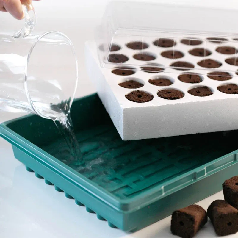 Seed Starting System with Adjustable Humidity and Drainage Trays 2
