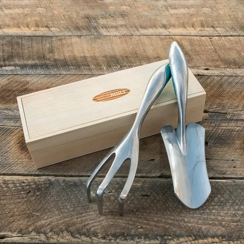 2-Piece Garden Hand Trowel and Cultivator Set with Ergonomic Handles