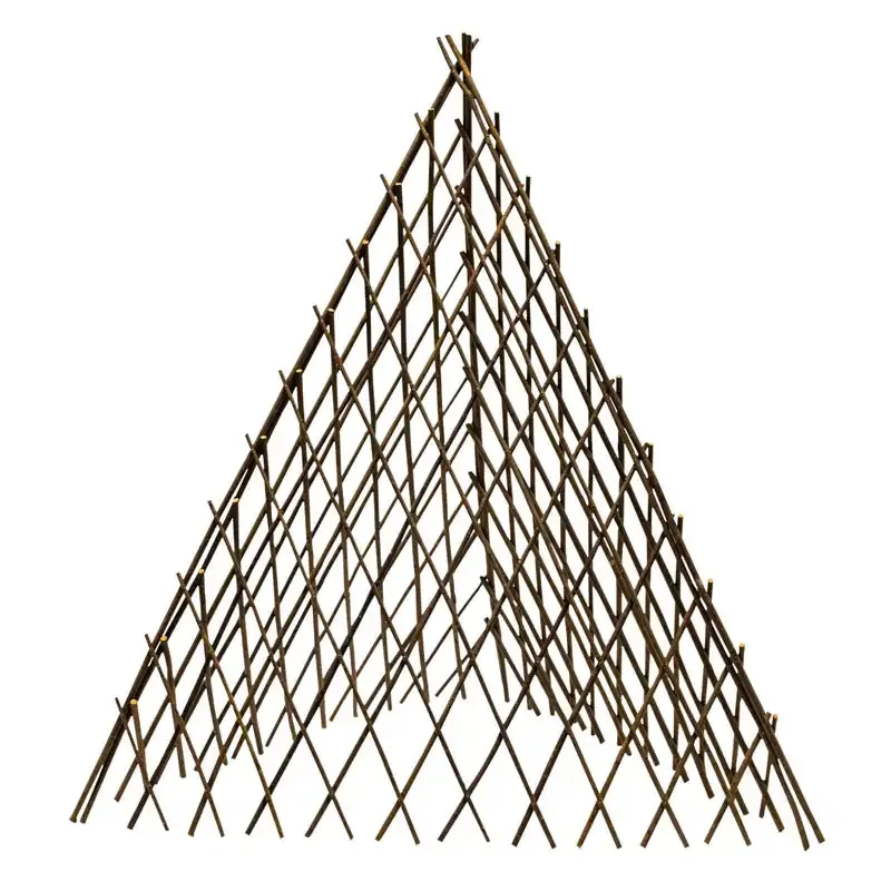 Natural Willow Teepee Plant Support for Climbing Vines and Garden Vegetables 1