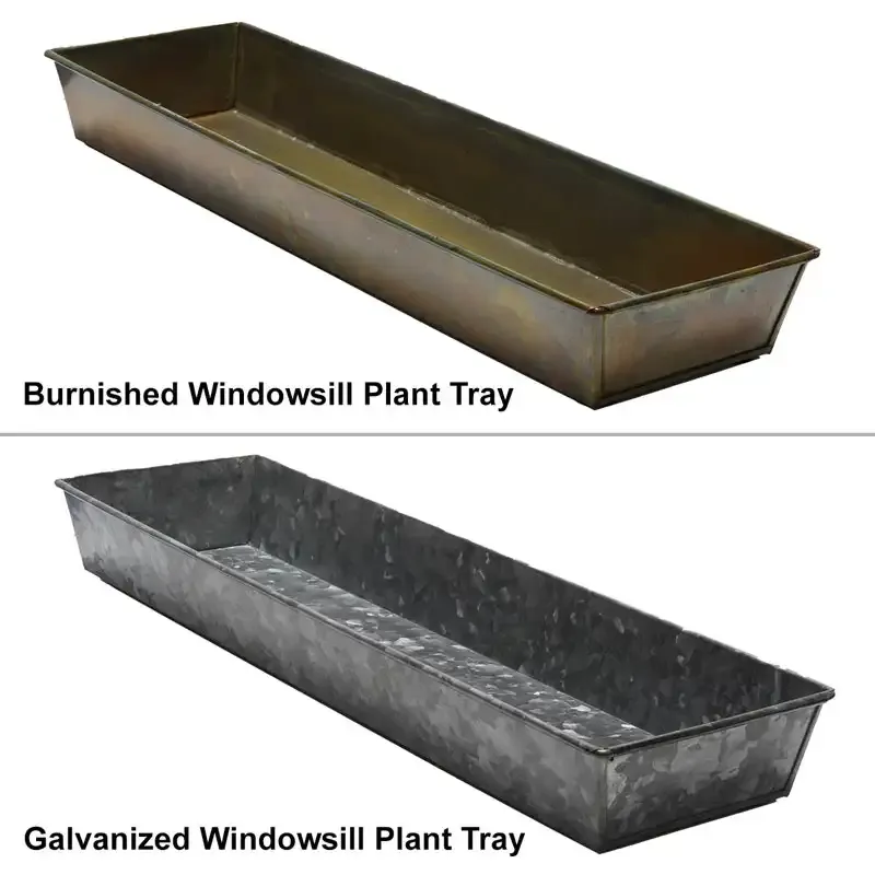 Durable Windowsill Plant Trays - Moisture-Resistant Indoor Garden Drip Trays