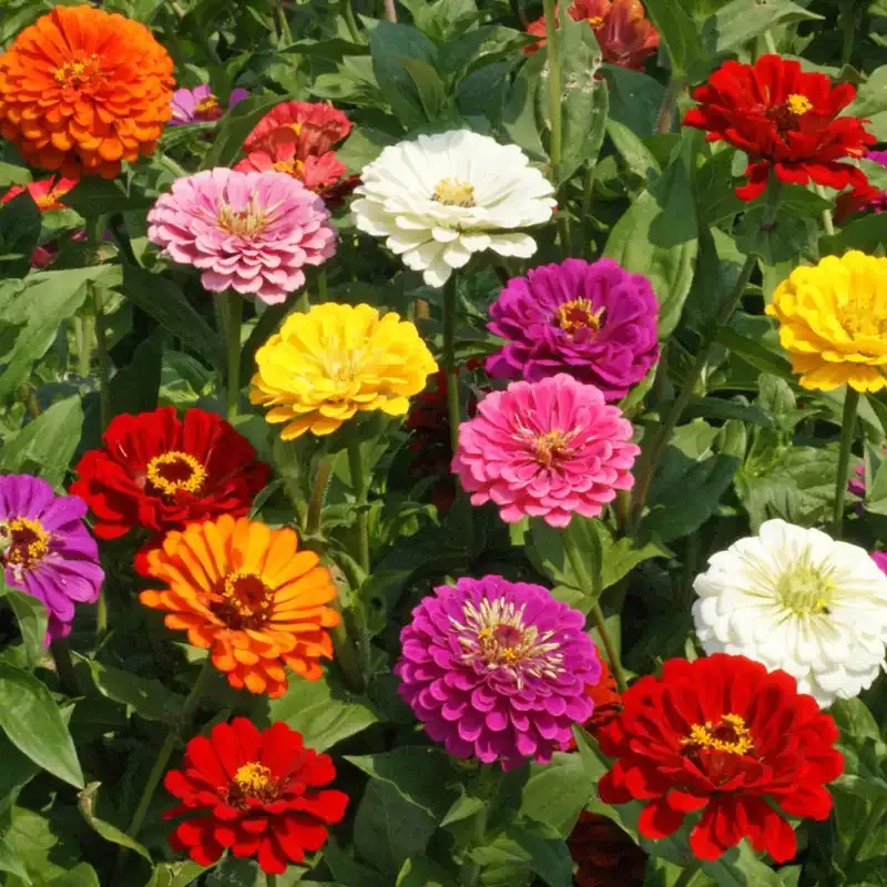 California Giants Zinnia Flower Seeds - Large Flowering Annual Variety