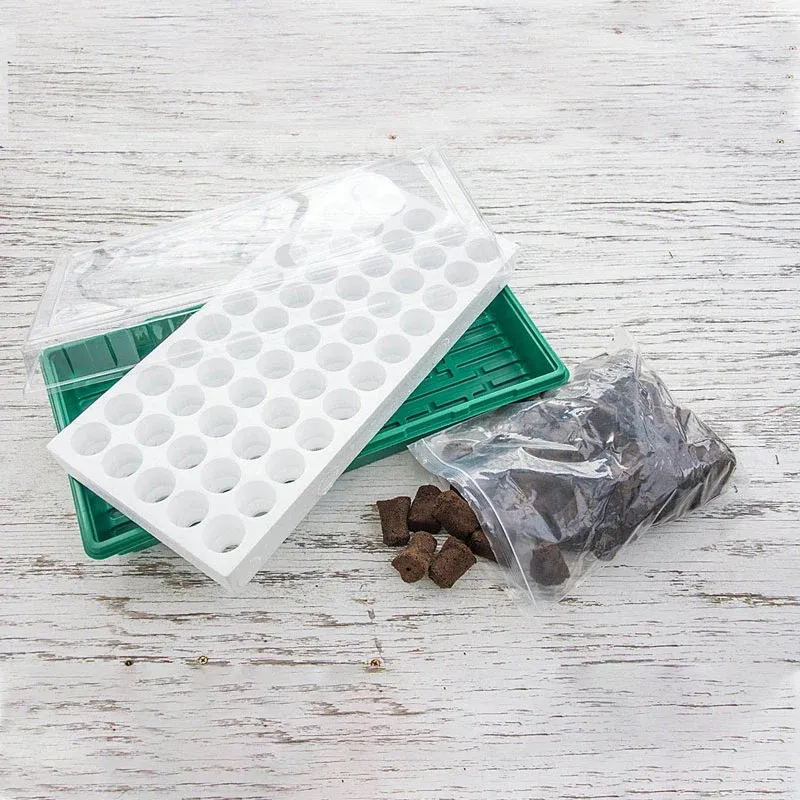 Seed Starting System with Adjustable Humidity and Drainage Trays 1