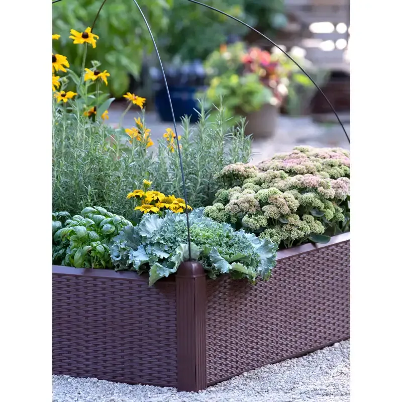 Galvanized Steel Raised Garden Bed for Vegetable and Flower Planting 2