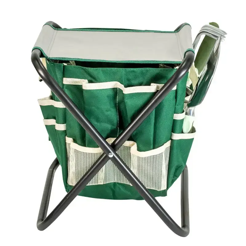 Foldable Garden Kneeler and Seat with Detachable Tool Organizer 2