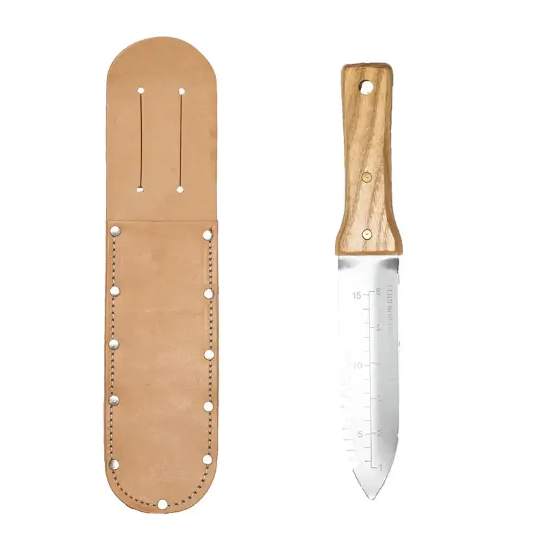 Hori Hori Garden Knife with Protective Leather Sheath