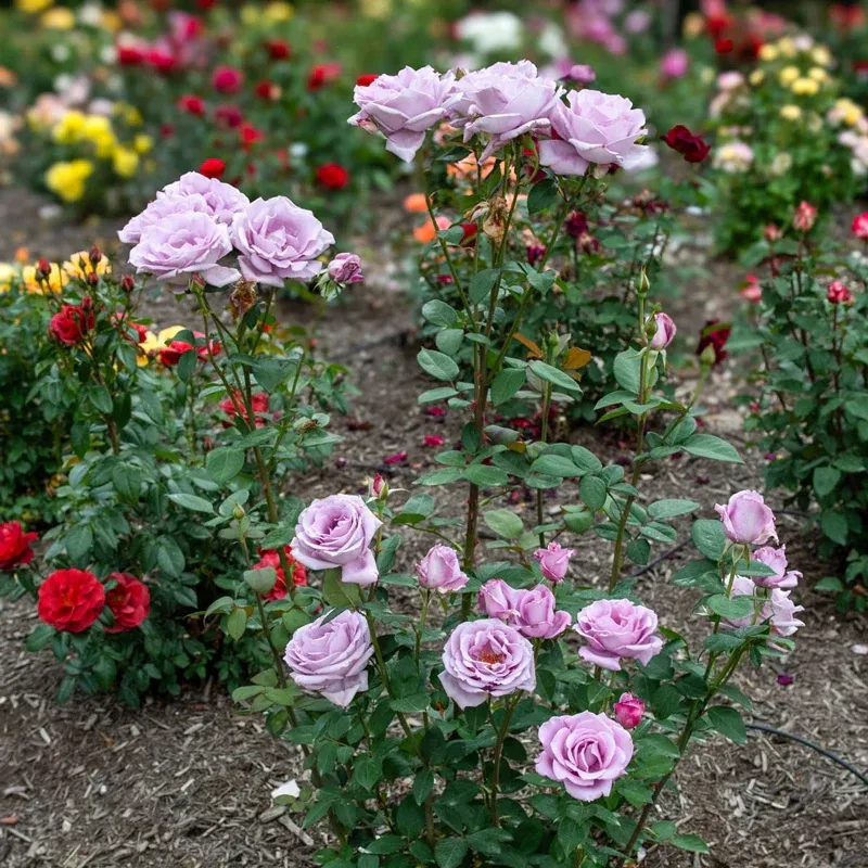 Blue Girl Hybrid Tea Rose Plant - Large Lavender-Blue Fragrant Blooms 2