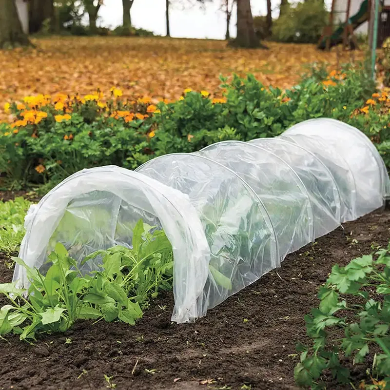 Polythene Grow Tunnel - Weather Protection Garden Plant Shelter