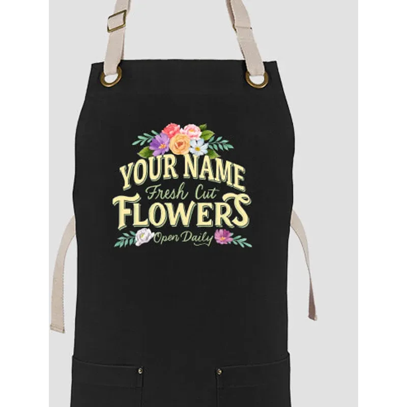 Adjustable Canvas Work Apron for Gardening and Floristry 1