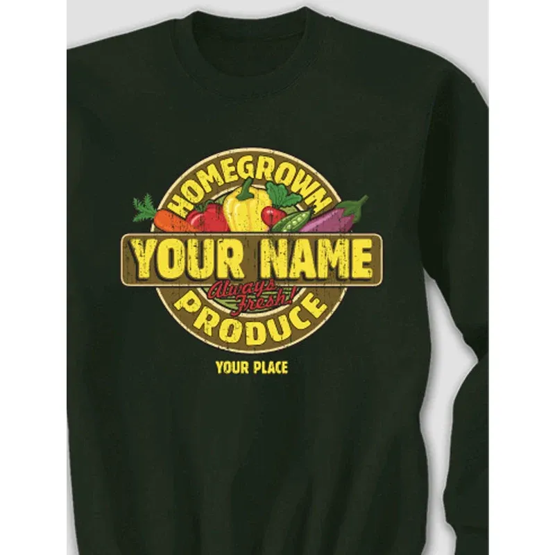 Homegrown Produce Adult Sweatshirt - Unisex Crewneck Pullover