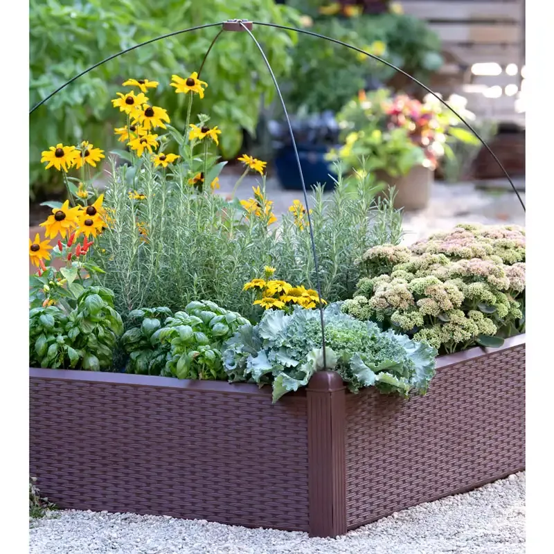Galvanized Steel Raised Garden Bed for Vegetable and Flower Planting 3