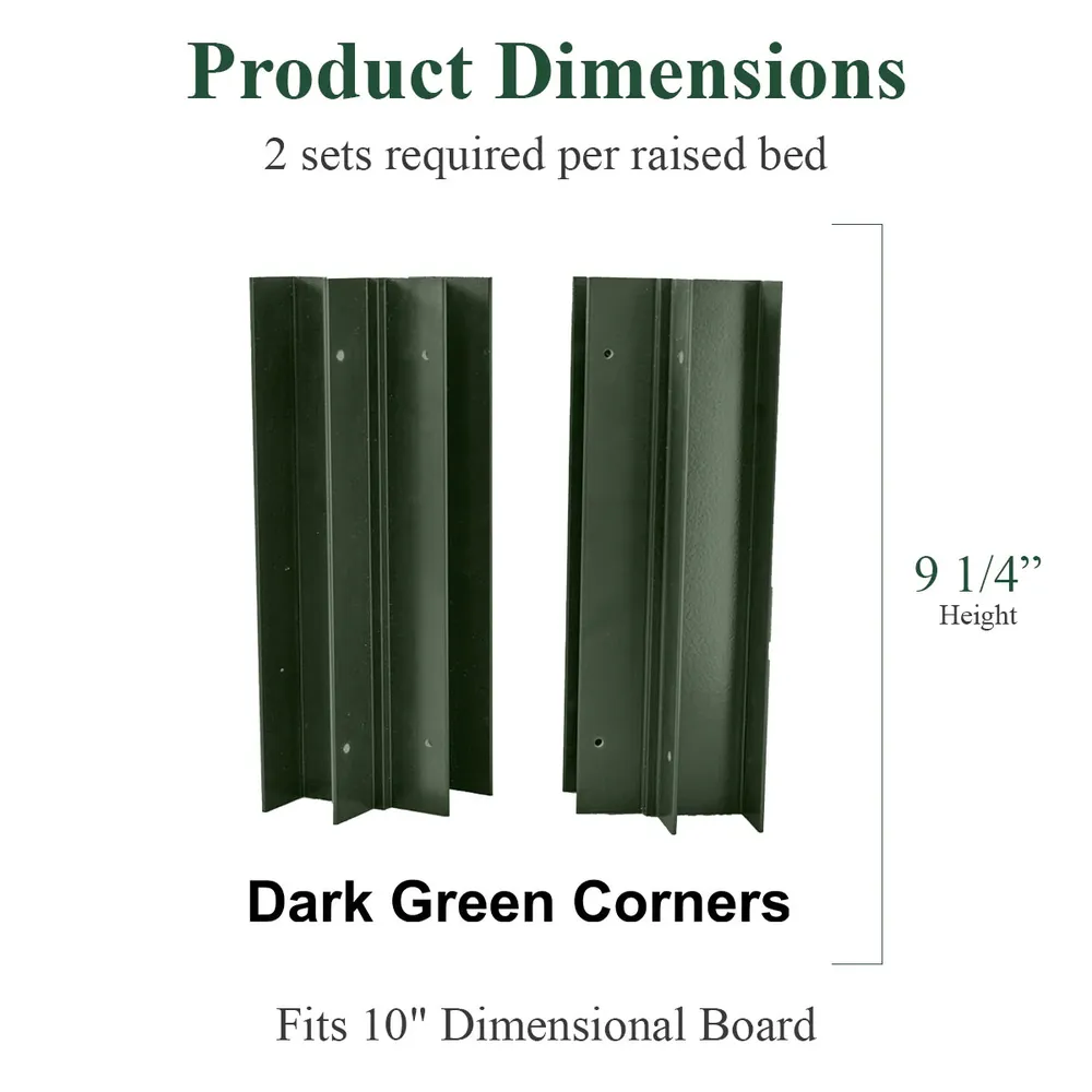 Modular Raised Garden Bed Corner Brackets and Extension Connectors 4