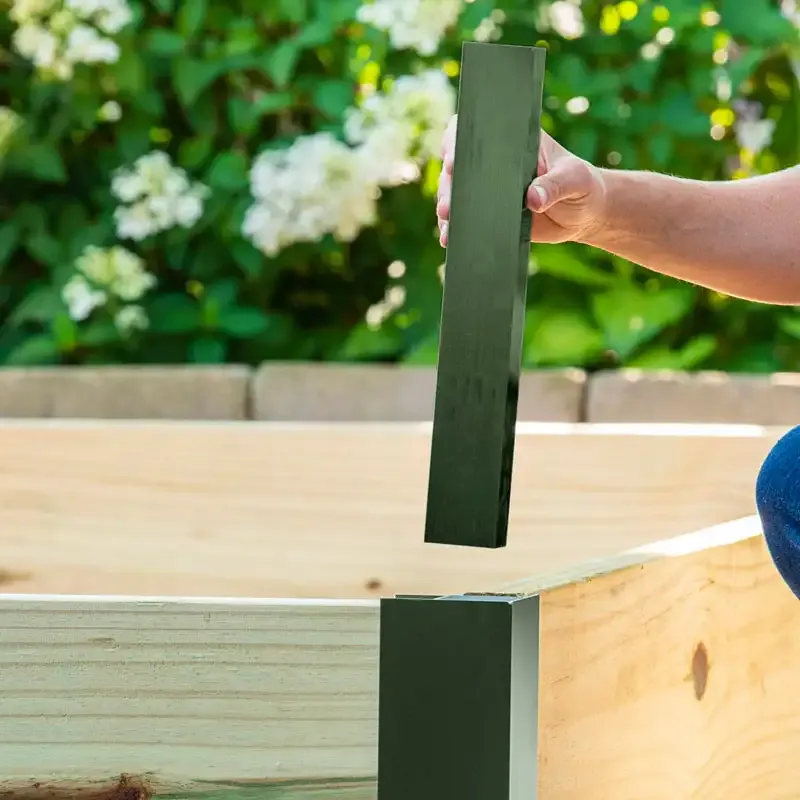 Modular Raised Garden Bed Corner Brackets and Extension Connectors 3