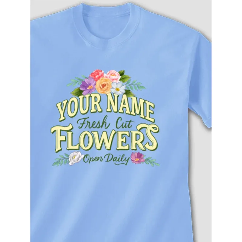 Fresh Cut Flowers Graphic Adult Crewneck Sweatshirt
