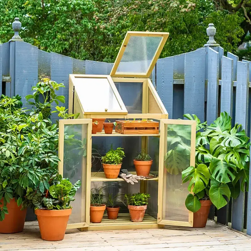 Portable Mini Greenhouse for Outdoor Plant Protection and Growth 1