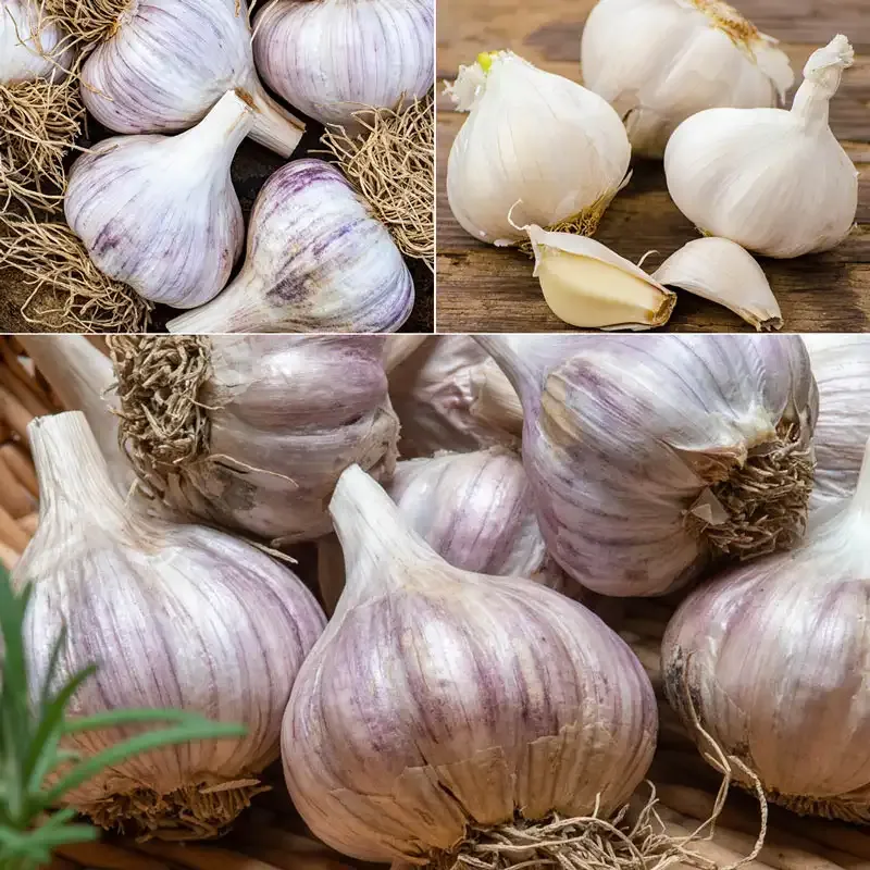 Garlic Lovers Trio - Assorted Garlic Bulb Collection for Home Gardening