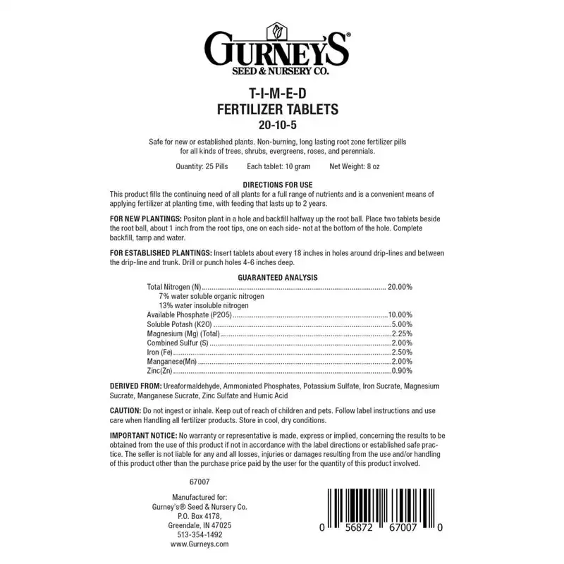 Timed-Release Fertilizer Tabs for Consistent Plant Nutrition