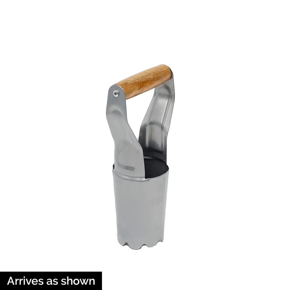Heavy Duty Steel Bulb Planter with Depth Marker and Ergonomic Handle
